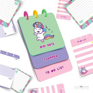 دفتریادداشت90برگ دکمه ای آبرنگ سری پله ای