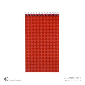 دفتریادداشت80برگ خبرنگاری سیم از بالا جلد طلق(13/5*23/5) سوپربایند