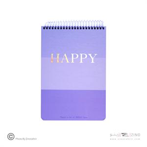 دفتریادداشت100برگA5سیم از بالا لانگو سری هپی پرو نوت