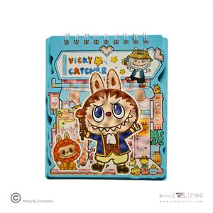 دفتریادداشت فانتزی(طرح لبوبو) همراه با استیکر کد001 یاکدXAC-003