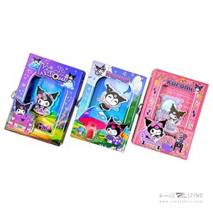 دفترخاطرات فانتزی برجسته طلاکوب قفل دار کینگ کد2042