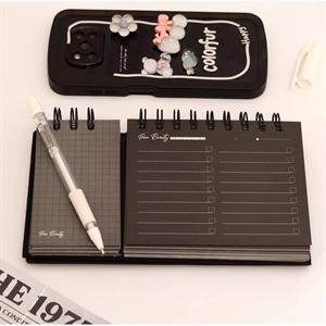 دفتریادداشت تودولیست (کاغذ مشکی) 2تکه 210*110  برگ سری پیور بیوتی کد70705