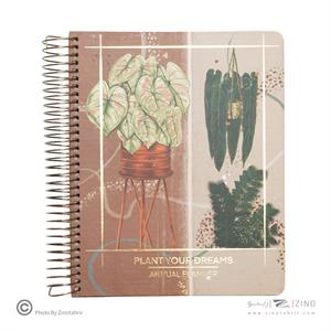 پلنر104برگی جلدسخت سیمی از بغل سایز210*170لانگو سری naturalis annual planner