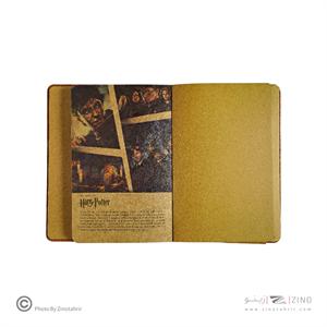 دفتر ته دوخت15*21جلدچرم (کاغذ کرافت)  همیشه سری هری پاتر