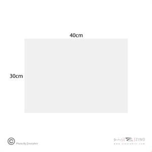 فوم2میل سفید  40*30