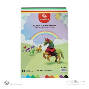 مقوا (180گرم)A4 بسته10رنگ100برگی برسا کدBC-A410