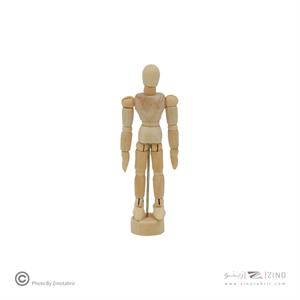 فیگورآدمک14سانت چوبی(جعبه طلقی)پارس آرتیست اعلا