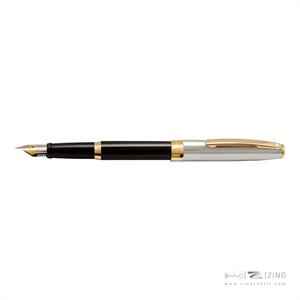 خودنویس نفیس شیفر ساگاریس مشکی لاکی گیره زرد