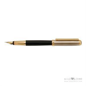 خودکار نفیس ایپلمات لرد نیمه مشکی لاکی استیل گیره زرد