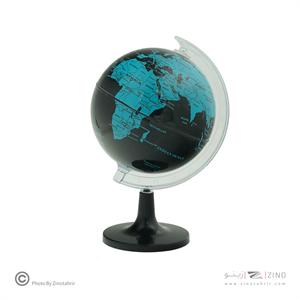 کره جغرافیایی سایز14 پایه کلاسیک آبی پرشین لاتین ایده