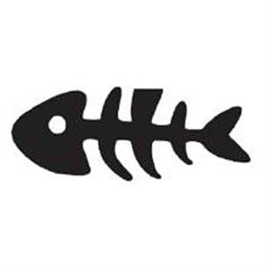 بوک مارک فلزی پیل طرح اسکلت ماهی