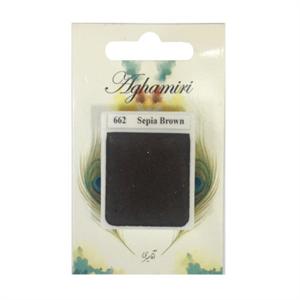 قرص آبرنگ کد 662آقامیری       Sepia Brown