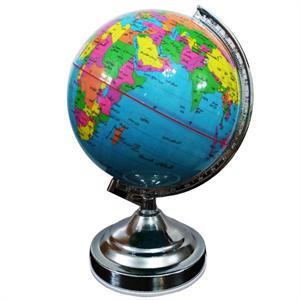 کره جغرافیایی سایز20 پایه کلاسیک آبی فارسی ایده 