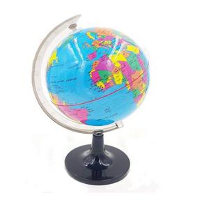 کره جغرافیایی سایز14 پایه کلاسیک آبی فارسی ایده 