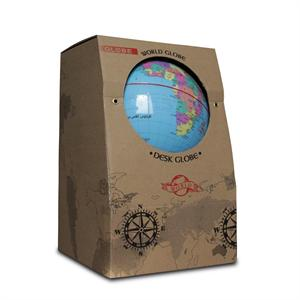 کره جغرافیایی سایز14 پایه کلاسیک آبی لاتین ایده 