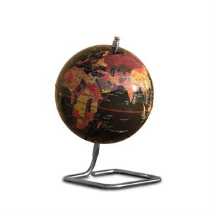 کره جغرافیایی سایز20 پایه هندسی مشکی فارسی ایده