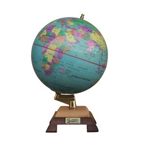 کره جغرافیایی سایز20 پایه چوبی برج ایفل چراغ دار ایده کد119