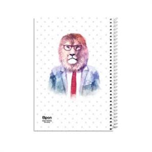 دفتر100برگ وزیری سیمی فانتزی الیپون کد239کارتن36عددی