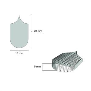سفال بام پولکی مقیاس 1/12تعداد200 عددی اشل